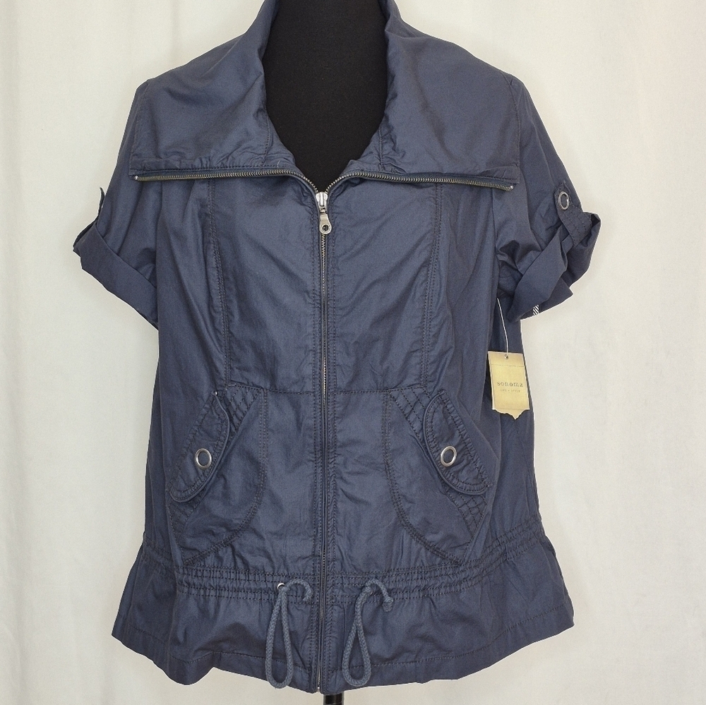 Sonoma Life Style Short Sleeve Utility Jacket NWT - Size XL